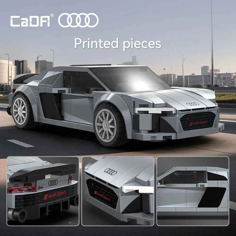CaDA | 1:24 Car Series - Audi R8 Coupé 2019, 199 Pieces, 1:24 Scale