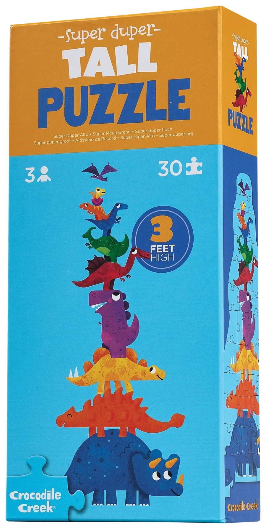 Crocodile Creek | Super Duper Tall Dinosaur Puzzle, 30 Pieces