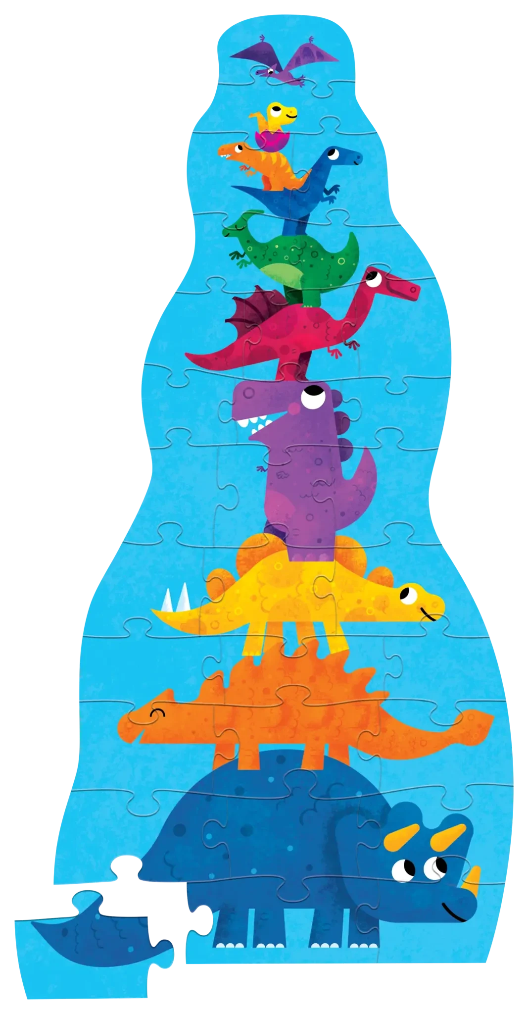 Crocodile Creek | Super Duper Tall Dinosaur Puzzle, 30 Pieces