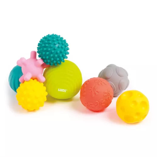 Ludi | Bal Sensorische Ballen Set +6m Ø 8-10cm 8-pack