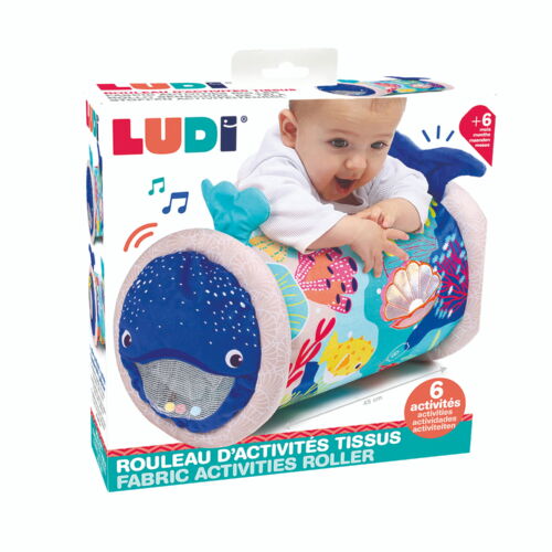 Ludi | Kruiprol Walvis Textiel +6m Ø25x45cm