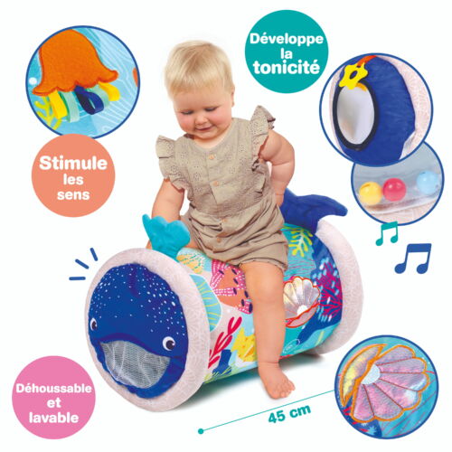 Ludi | Kruiprol Walvis Textiel +6m Ø25x45cm
