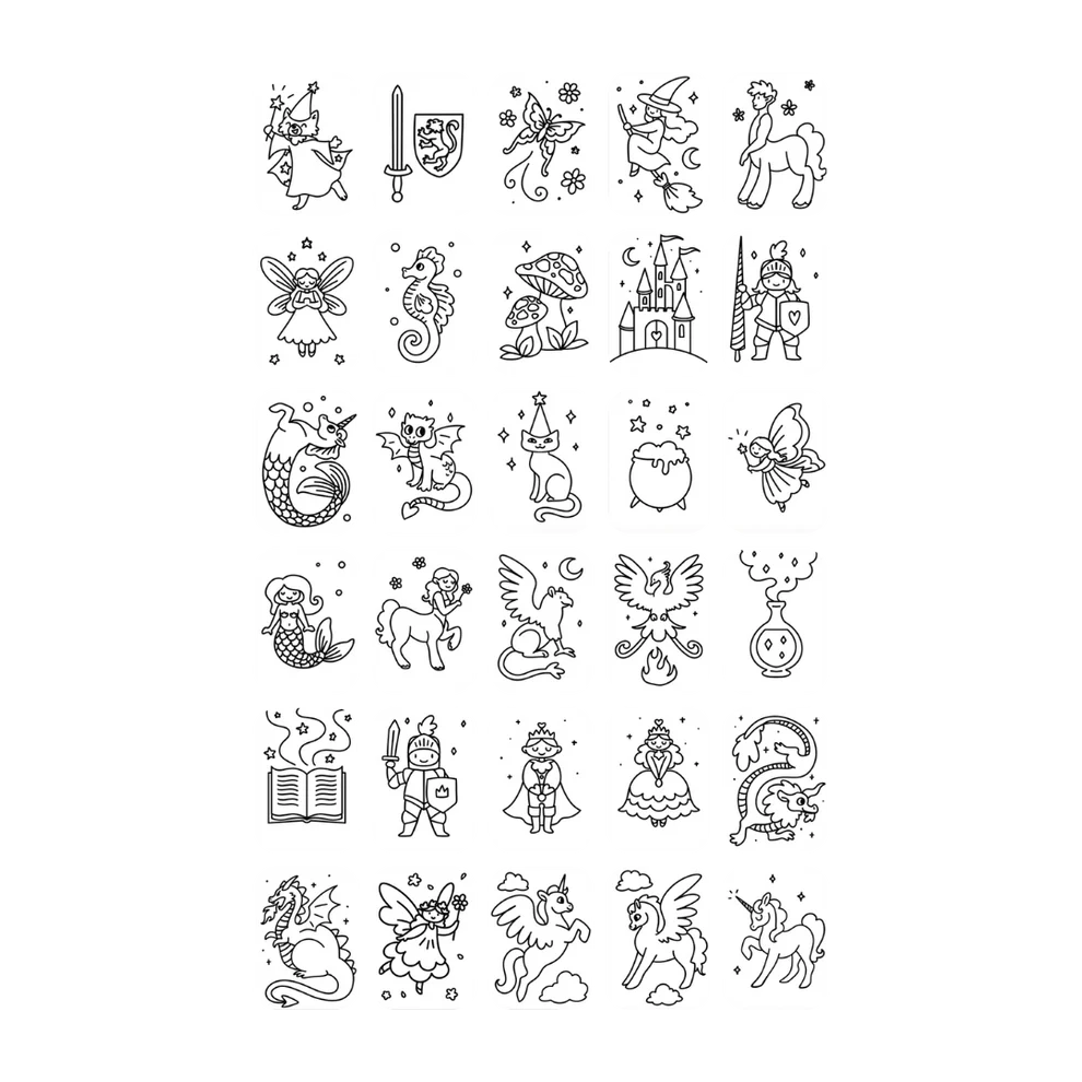 Kidywolf | Refill Kidydraw - Mini  Extra kaarten Met Het Thema Er Was Eens en Dieren