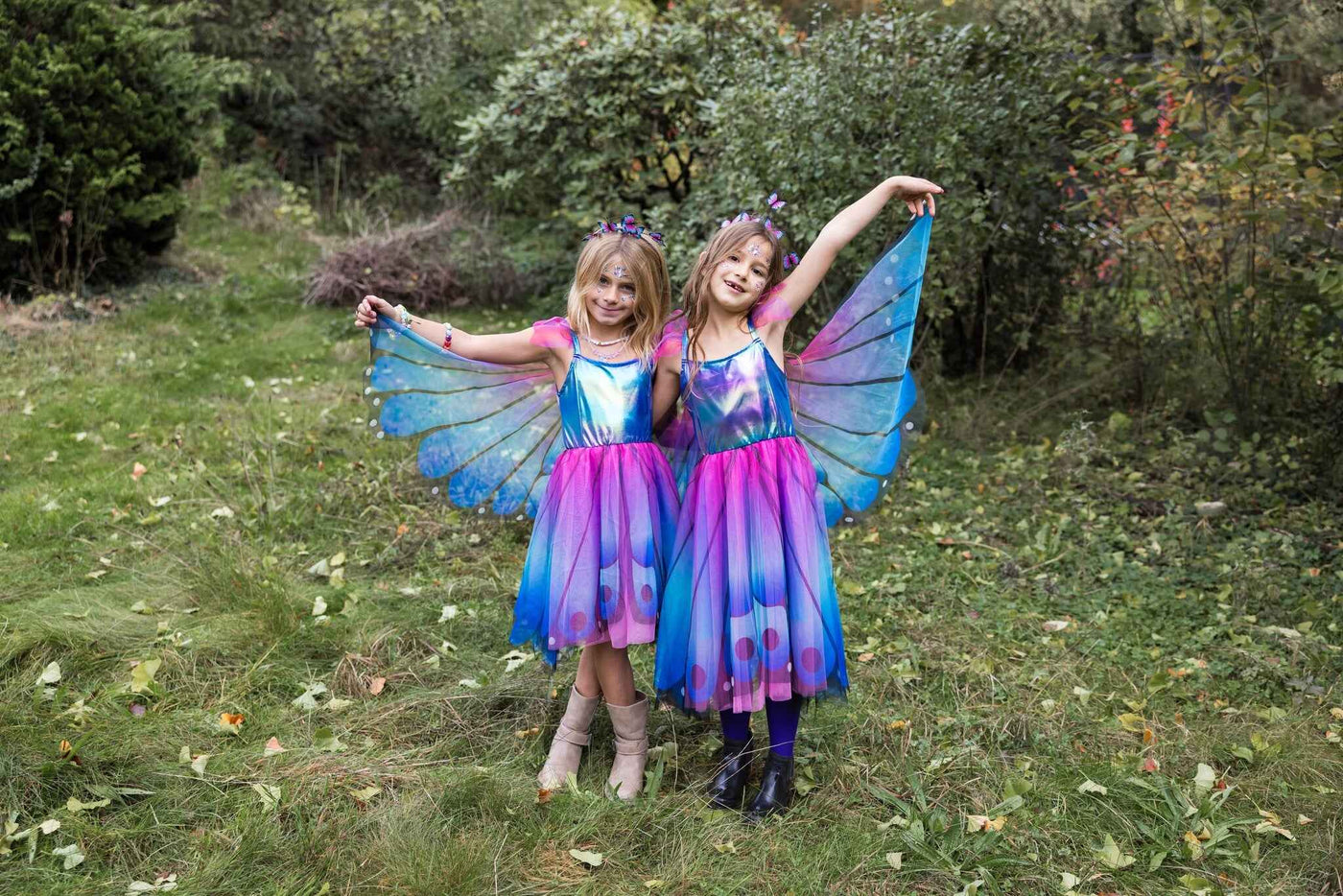 Great Pretenders - Vlinder twirl Jurk & blauw/paarse vleugels