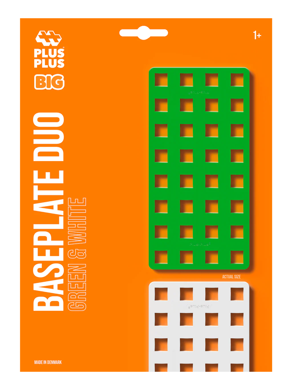 Plus-Plus Bouwplaat BIG Wit/Groen 2-pack - foto 4