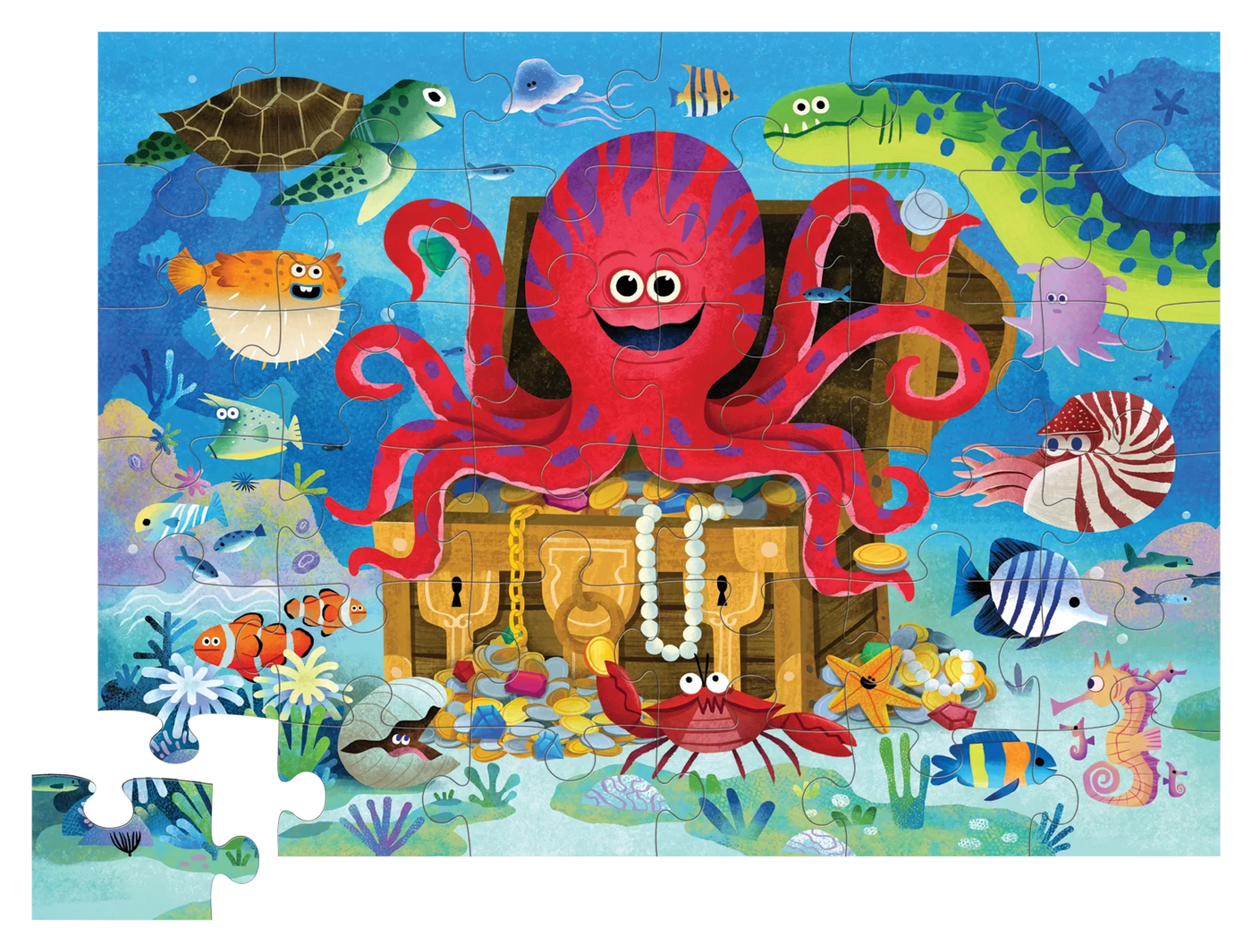 Crocodile Creek | The Treasure of the Octopus 36-Piece Puzzle