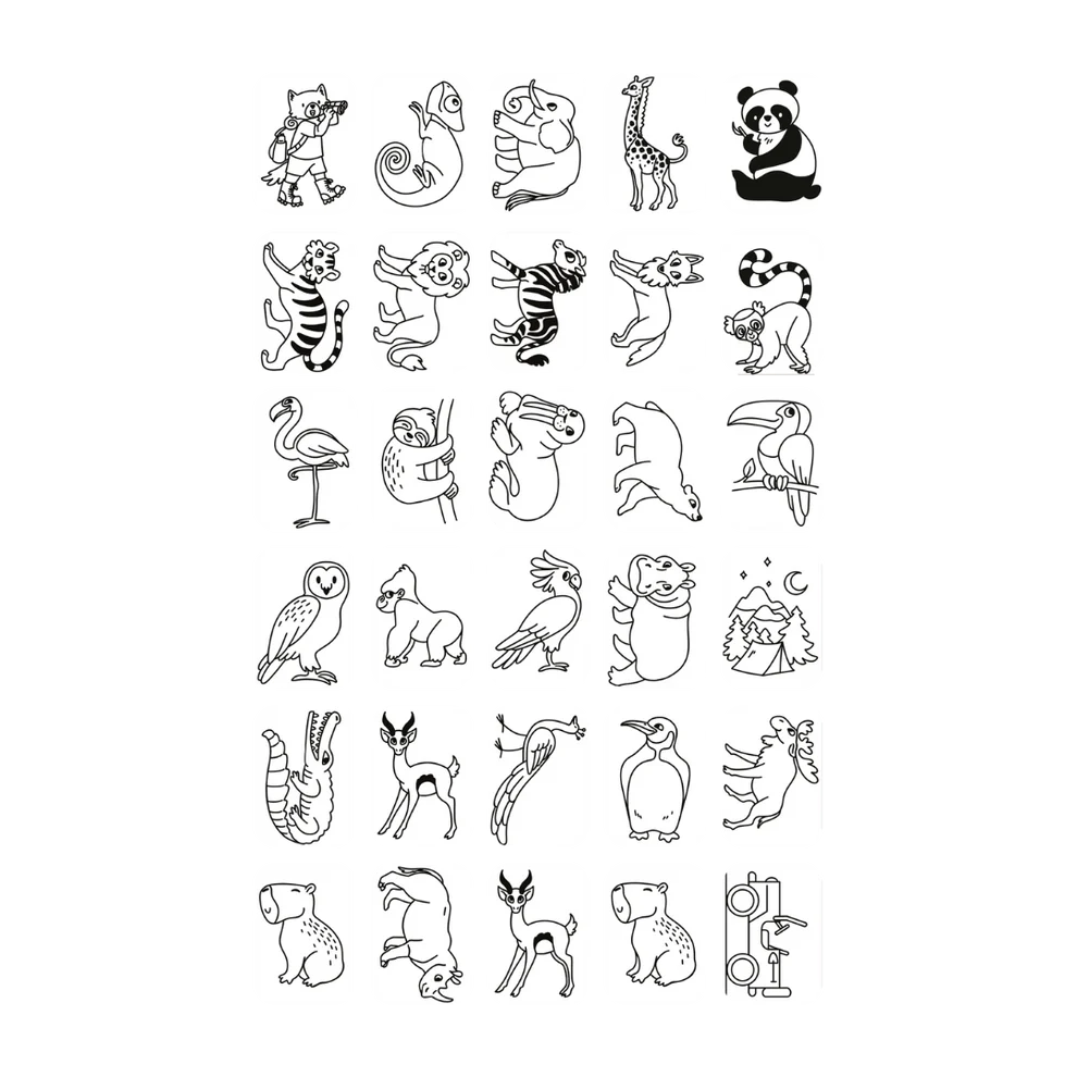 Kidywolf | Refill Kidydraw - Mini  Extra kaarten Met Het Thema Er Was Eens en Dieren