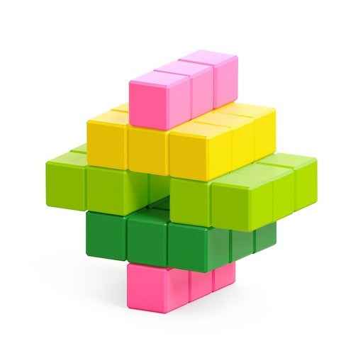 Pixio | Magnetische Blokken Abstract Series Tropic 60  Stuks