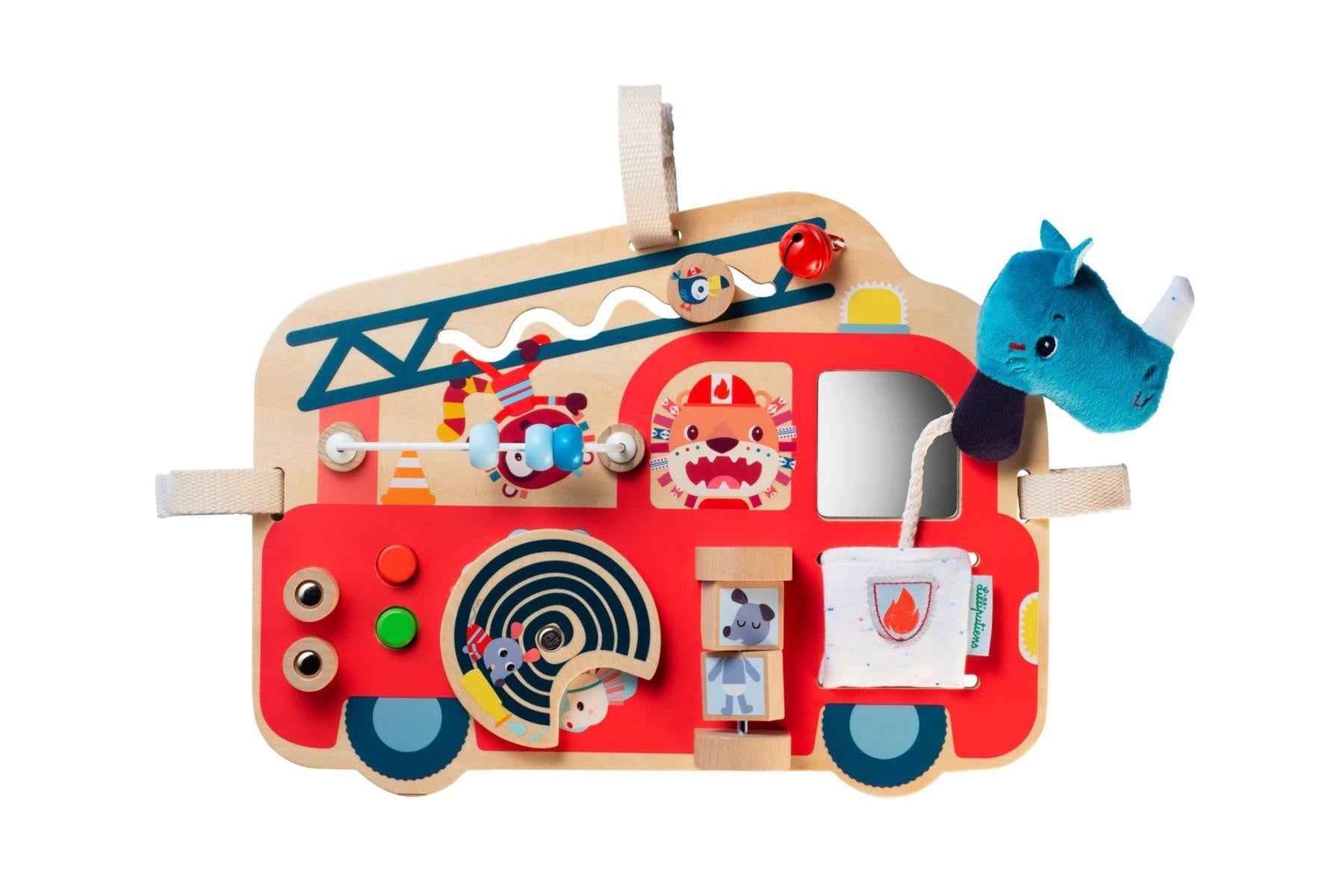 Lilliputiens | Fire Truck with Activity Panel