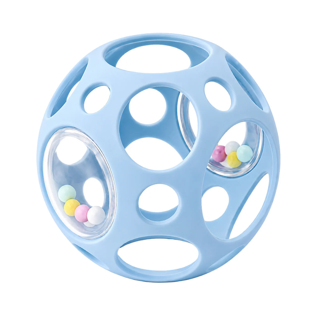 Little L |  Sensorische bal Rammelaar – Blauw