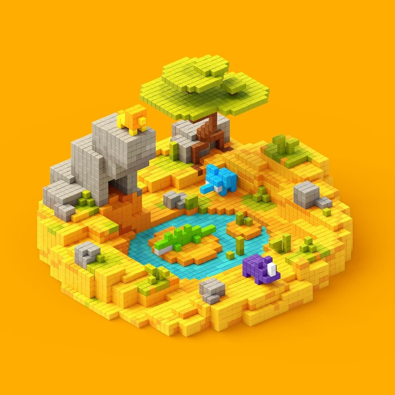 Pixio | Magnetische Blokken Story Series Mini Safari 137 Stuks