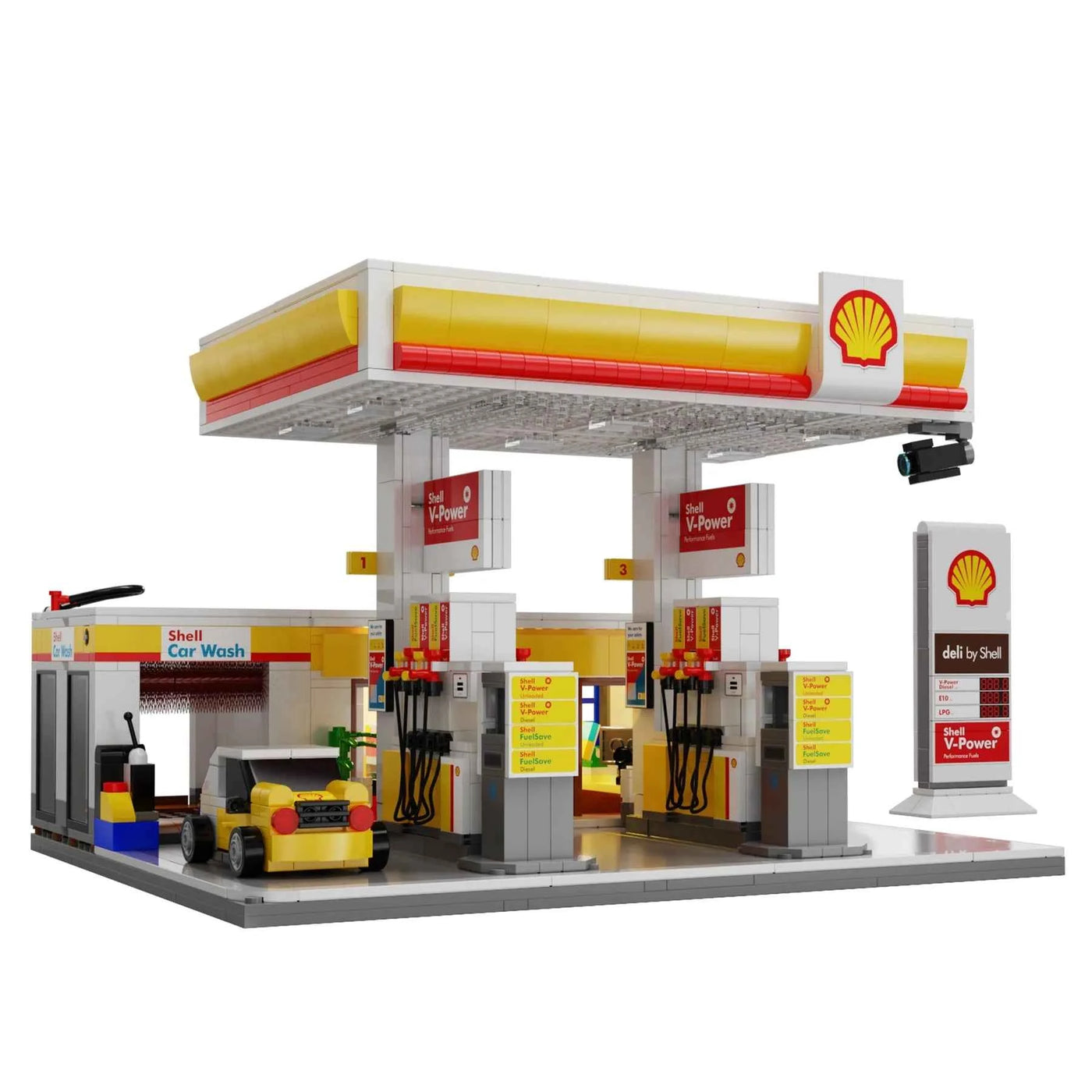 CaDA | Building Series - Shell Retail Station, 1309 Pieces