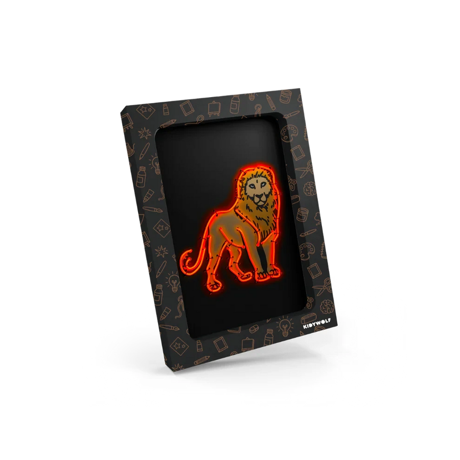 Kidywolf | Kidyneon Kit Voor Lightgevende Wanddecoratie Dieren