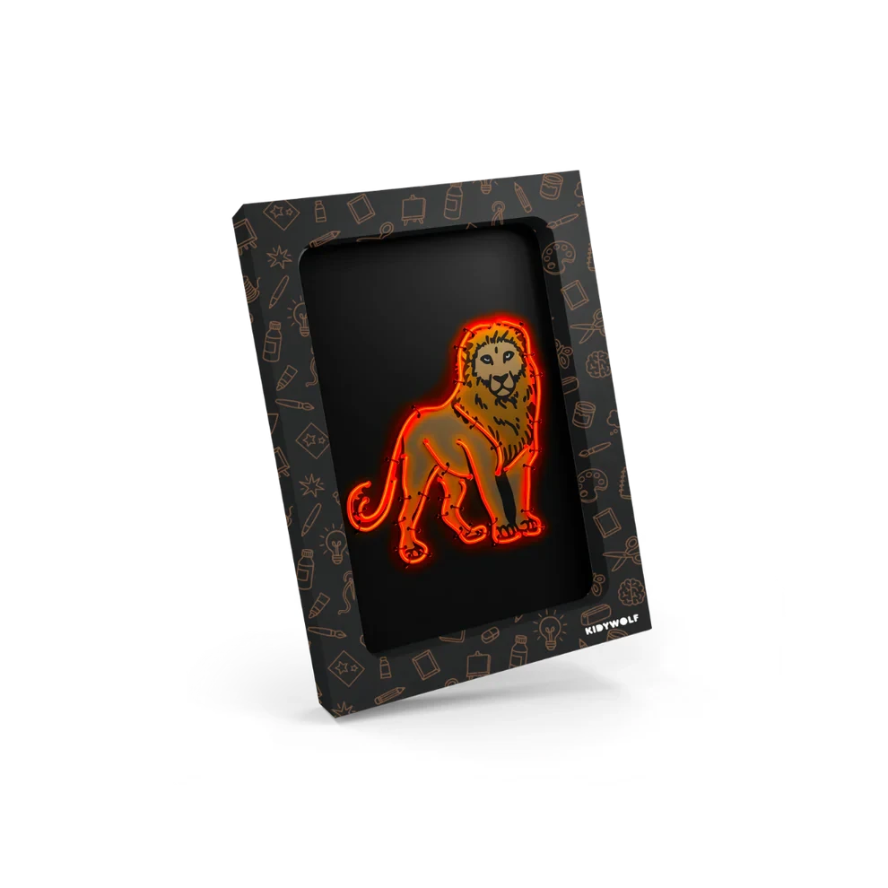 Kidywolf | Kidyneon Kit for Light-Up Animal Wall Decor