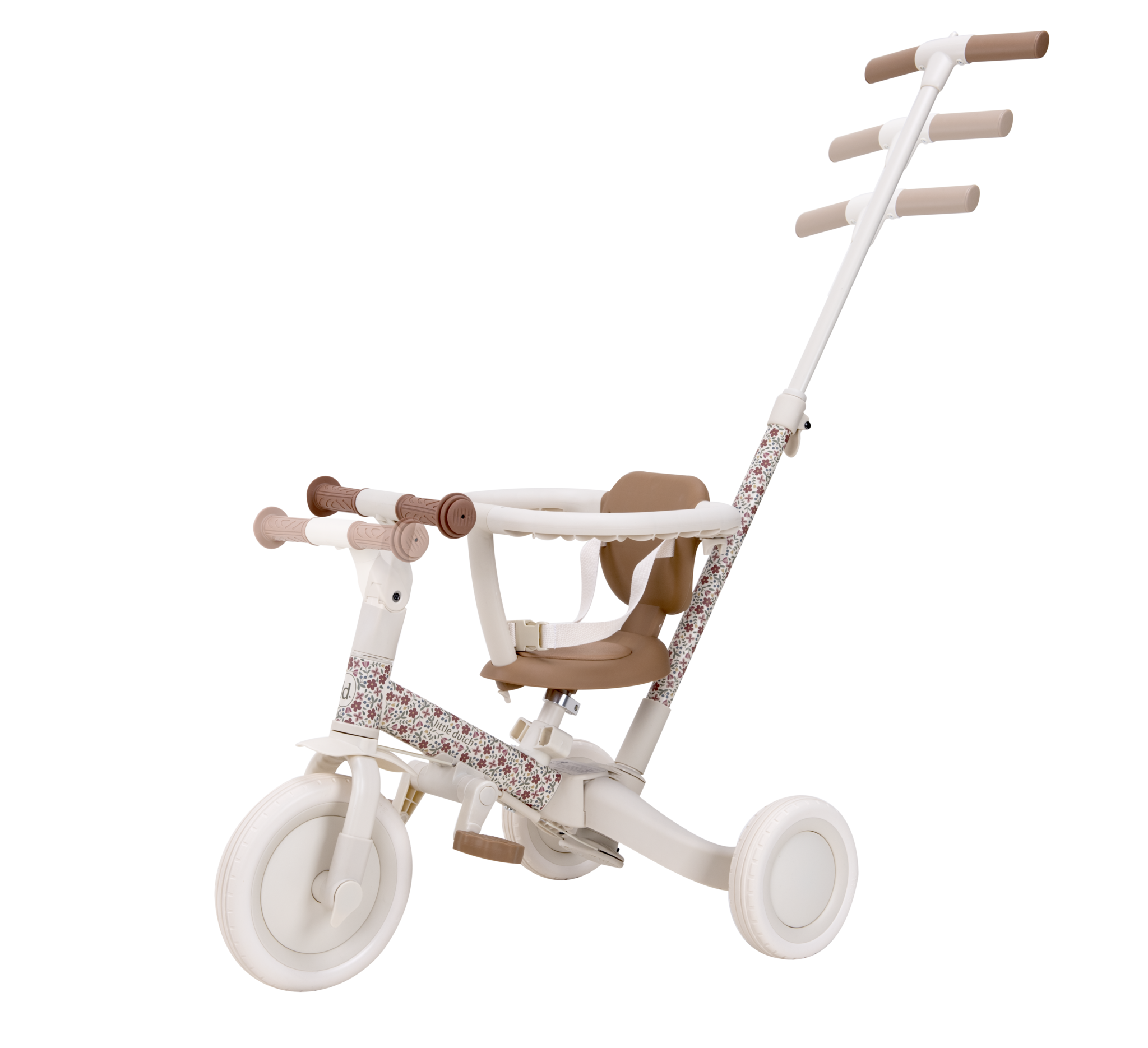 Little Dutch | Loopfiets/Driewieler Sunny Flower Off White
