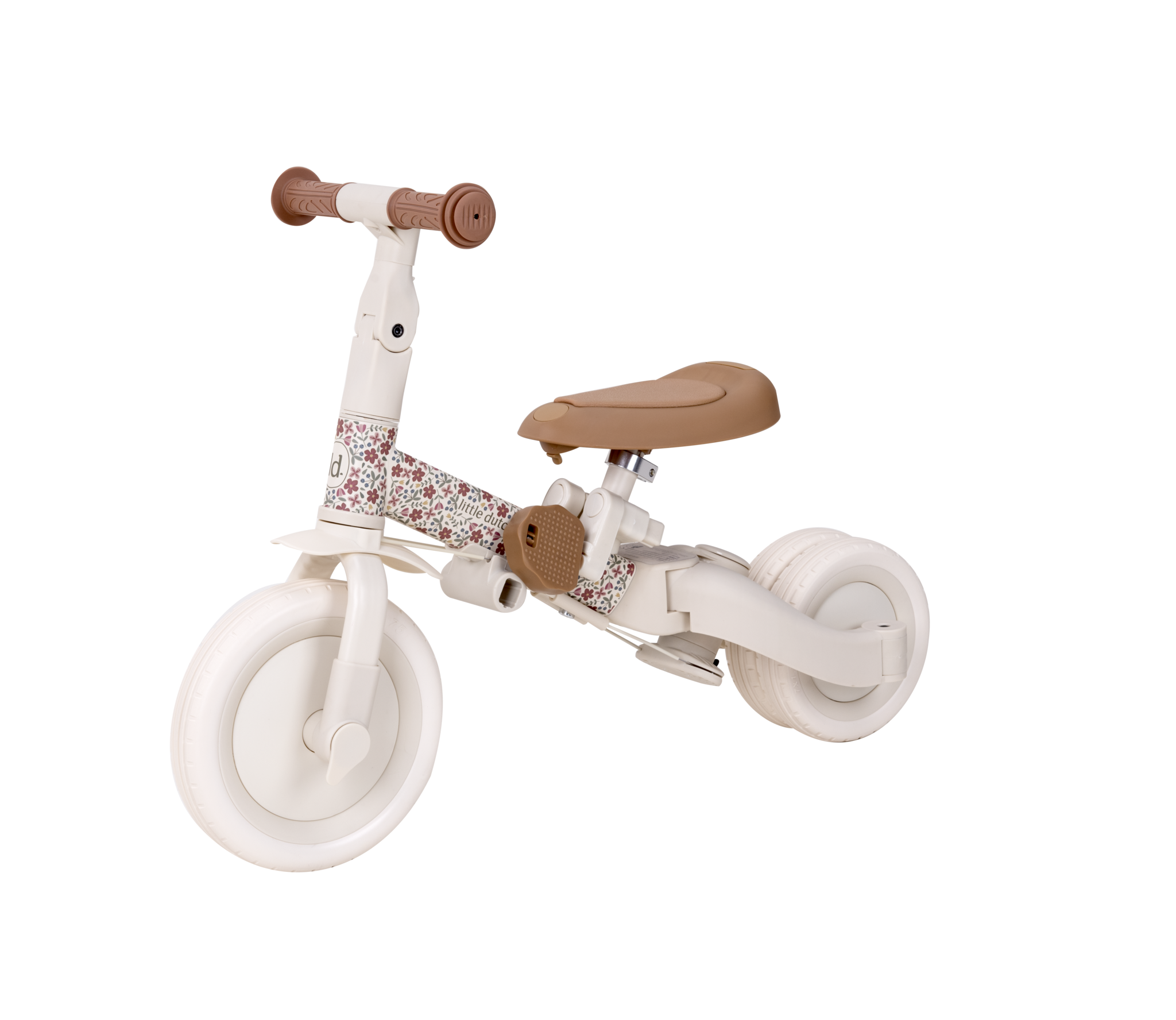 Little Dutch | Loopfiets/Driewieler Sunny Flower Off White