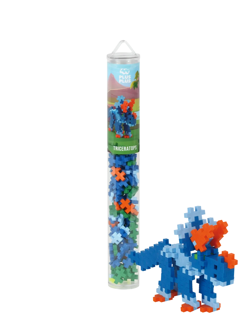 Plus-Plus | Educational Toy Building Bricks Triceratops 100 Pieces