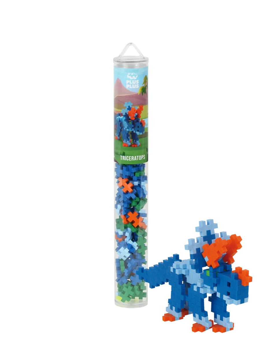Plus-Plus | Educational Toy Building Bricks Triceratops 100 Pieces