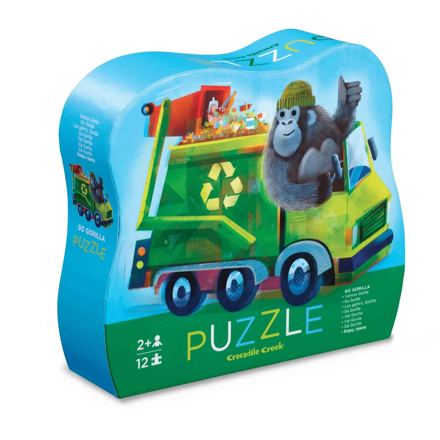 Crocodile Creek | Minipuzzel - Go Gorilla 12 Stuks