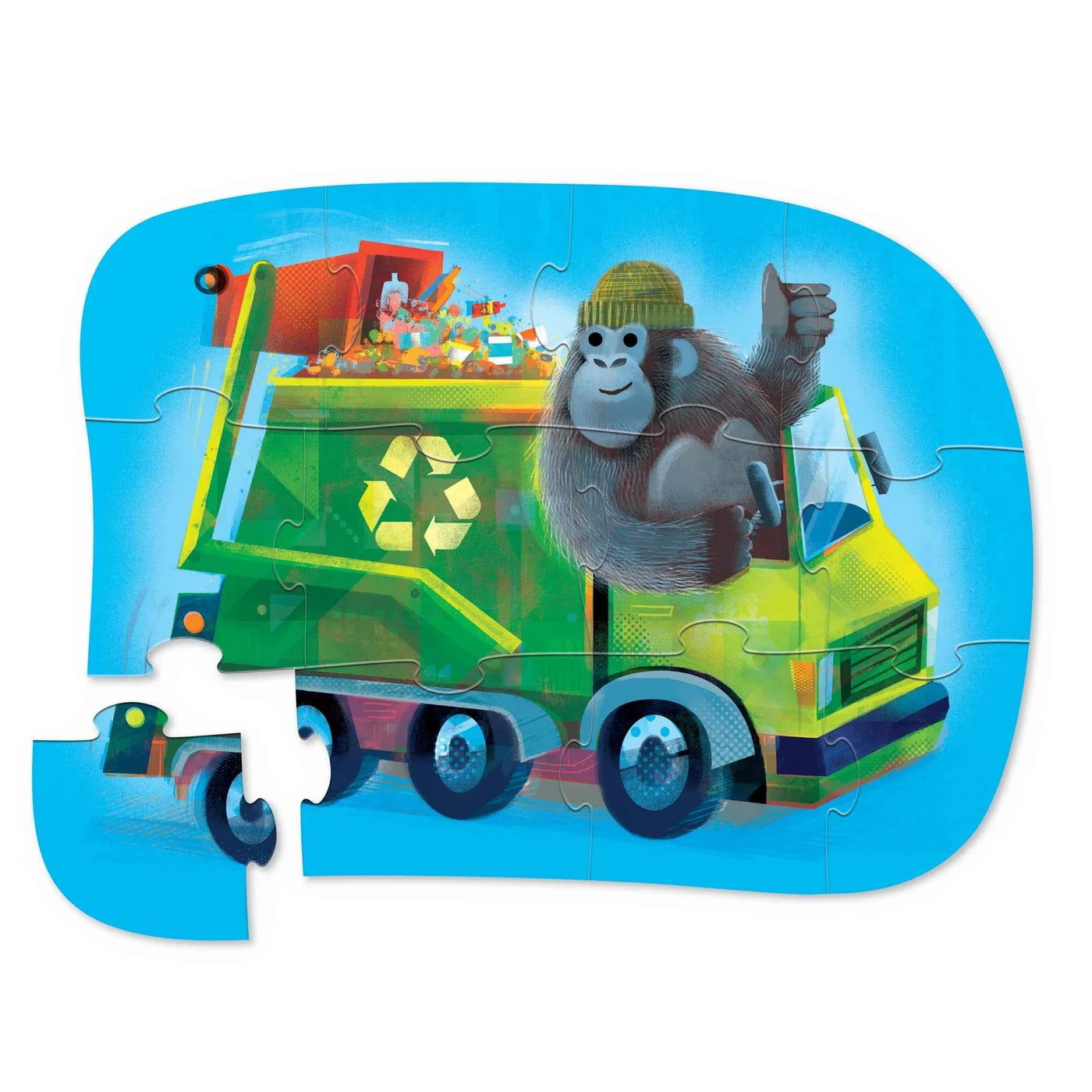 Crocodile Creek | Minipuzzel - Go Gorilla 12 Stuks