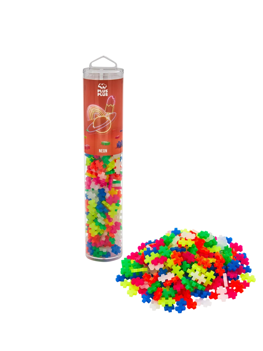 Plus-Plus | Educational Building Blocks Neon Color Mix 240 Pieces