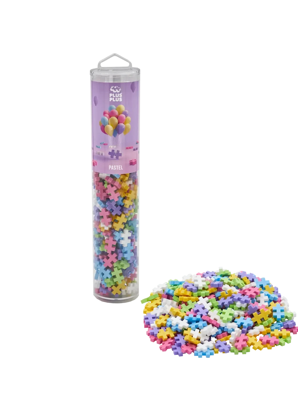 Plus-Plus | Educational Toy Building Blocks Pastel Color Mix 240 Pieces