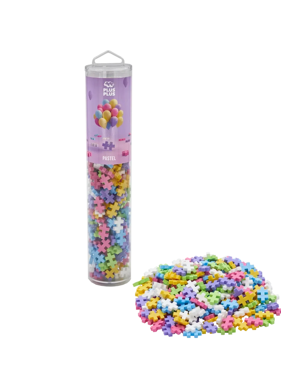 Plus-Plus | Educational Toy Building Blocks Pastel Color Mix 240 Pieces