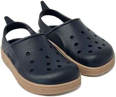 Boatilus | Navy/Beige Clog-Style Sandals