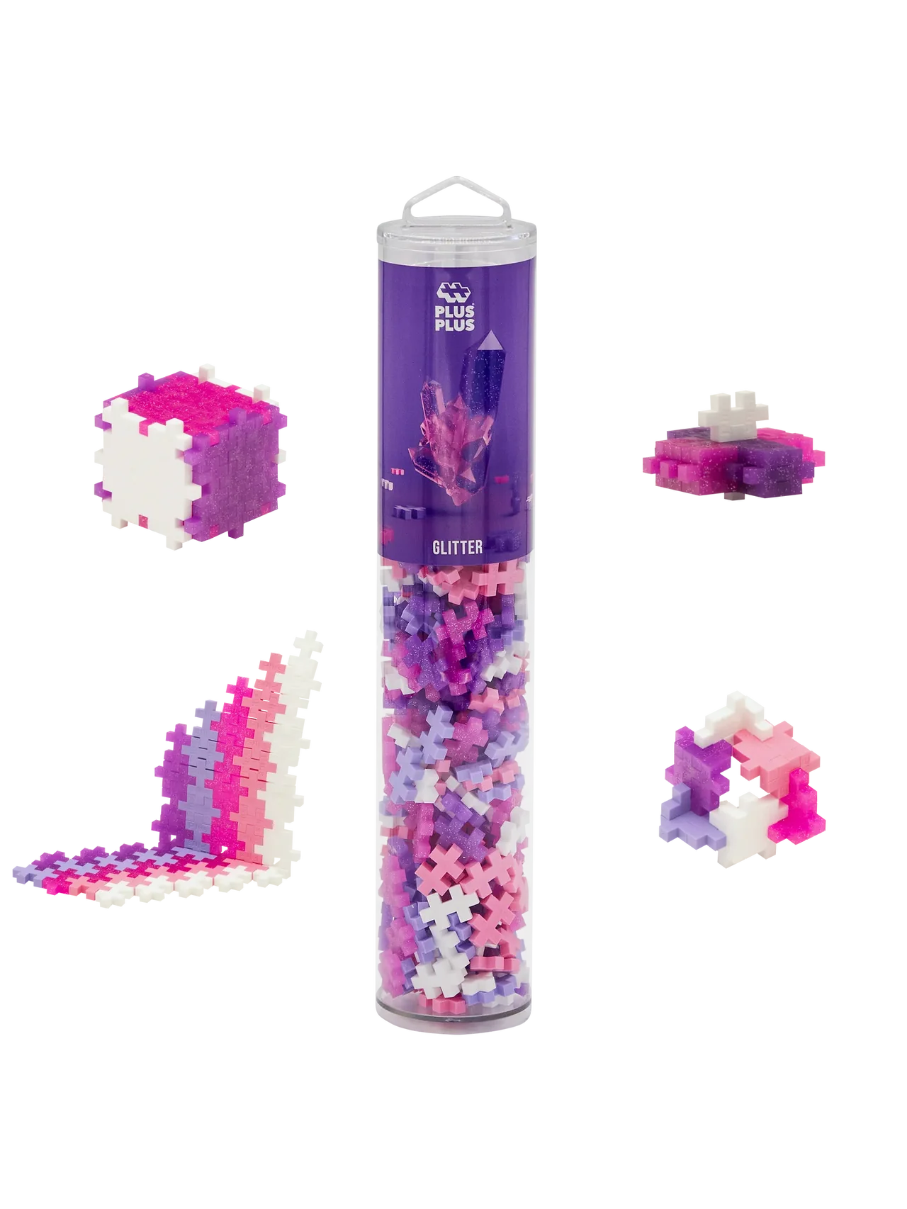 Plus-Plus | Educatief Speelgoed Bouwstenen Glitter Color Mix 240 Stuks