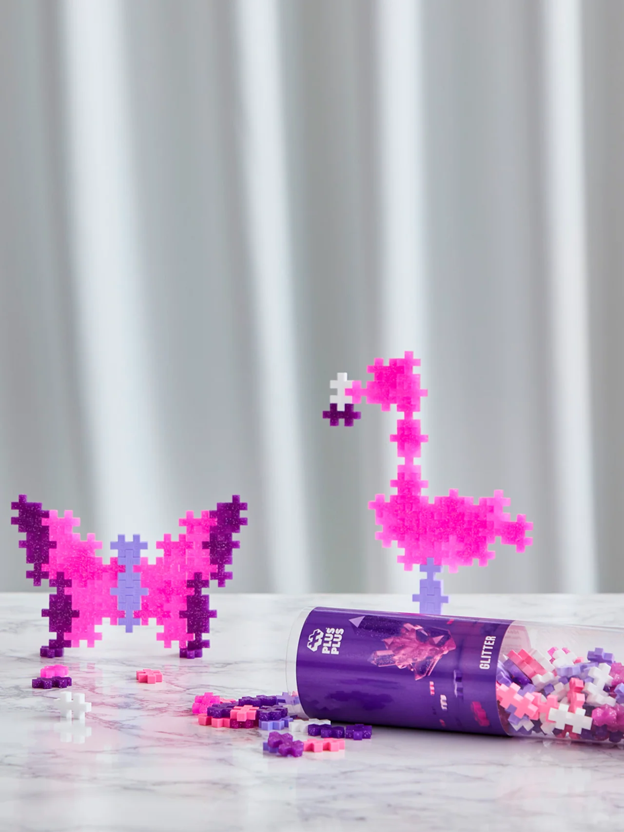 Plus-Plus | Educatief Speelgoed Bouwstenen Glitter Color Mix 240 Stuks