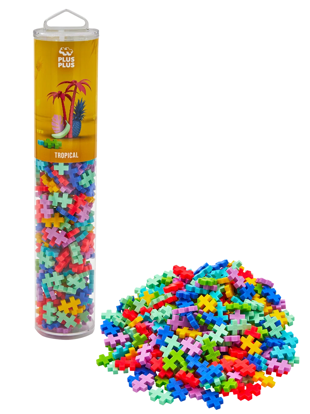 Plus-Plus | Educatief Speelgoed Bouwstenen Tropical Color Mix 240 Stuks