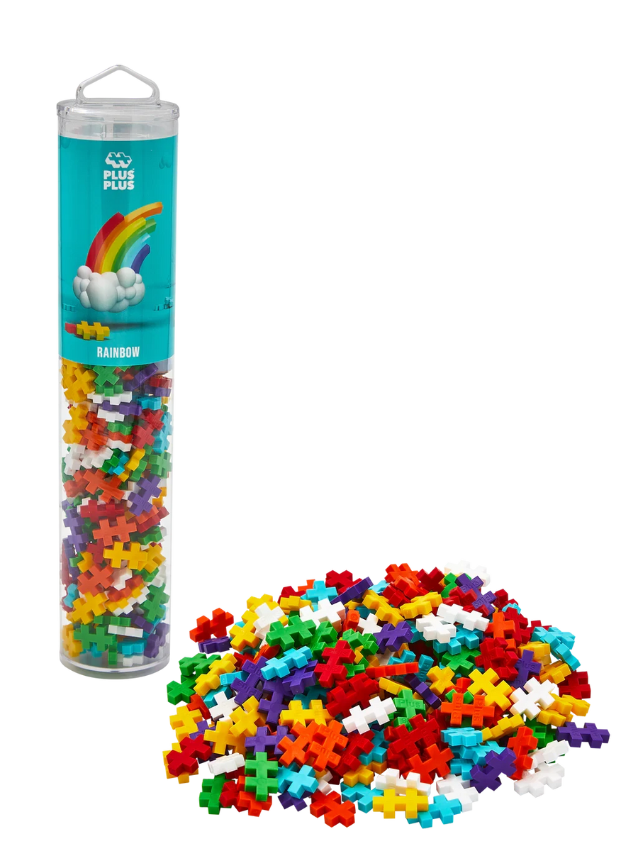 Plus-Plus | Educational Building Blocks Rainbow Color Mix 240 Pieces