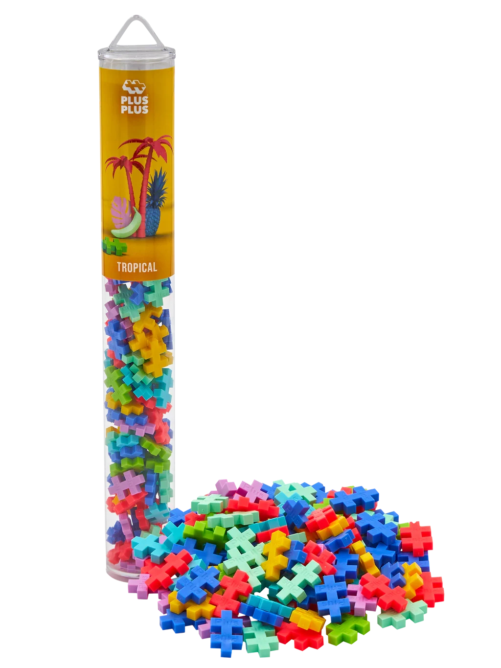Plus-Plus | Educatief Speelgoed Bouwstenen Tropical Color Mix 100 Stuks