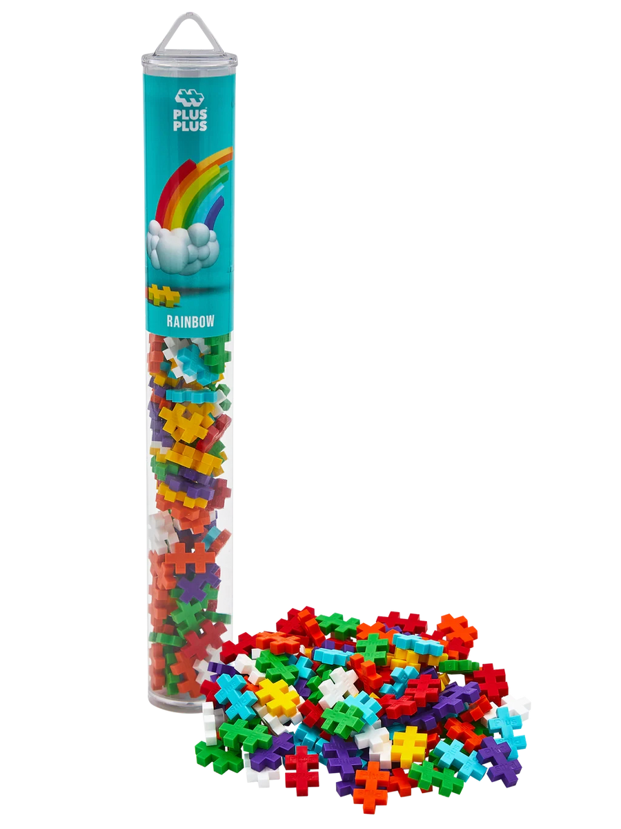 Plus-Plus | Educational Building Bricks Rainbow Color Mix 100 Pieces