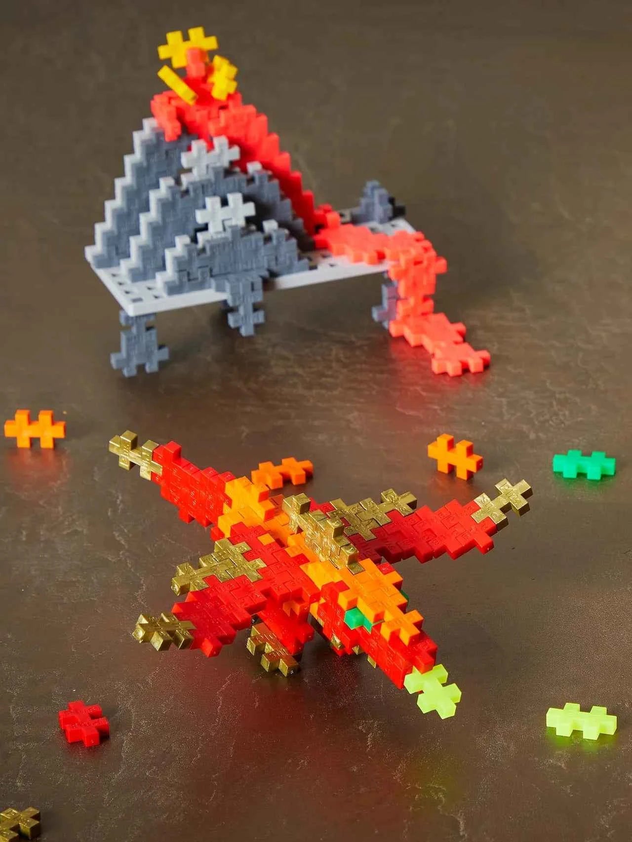 Plus-Plus | Educational Toy Building Blocks Dragon 100 Pieces