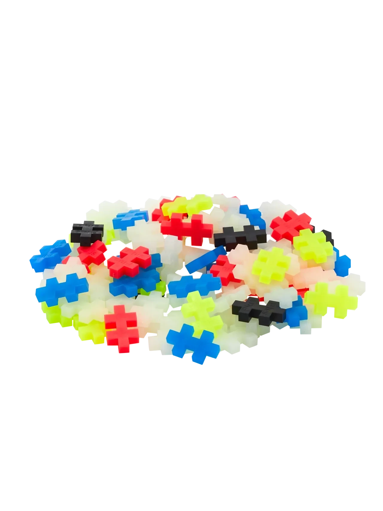 Plus-Plus | Educational Building Blocks Glow Color Mix 100 Pieces