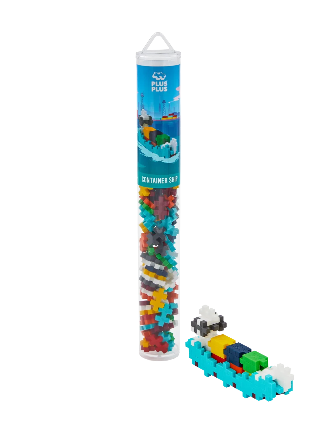 Plus-Plus | Educational Toy Building Blocks Container Ship 100 Pieces