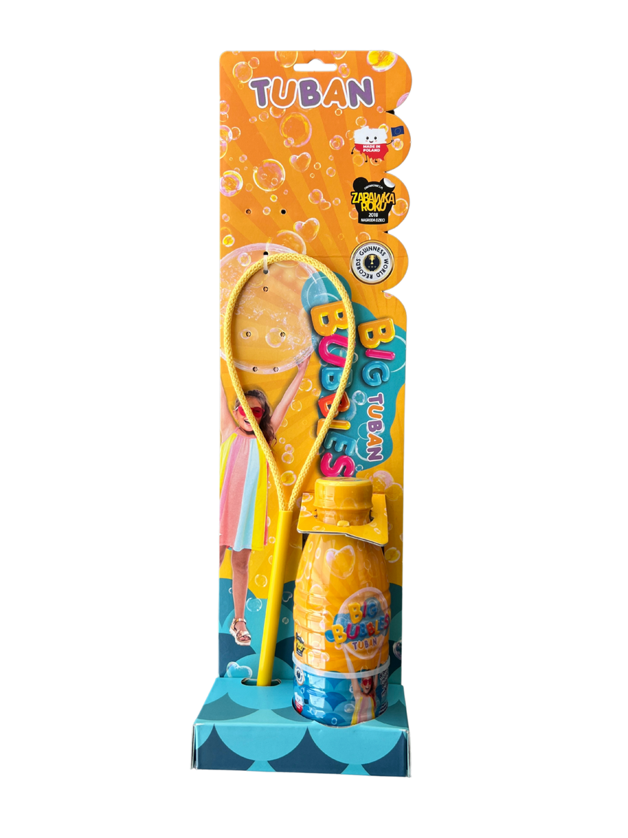 Tuban | Set Zeep Bellenring + Vloeistof 400 ml Geel