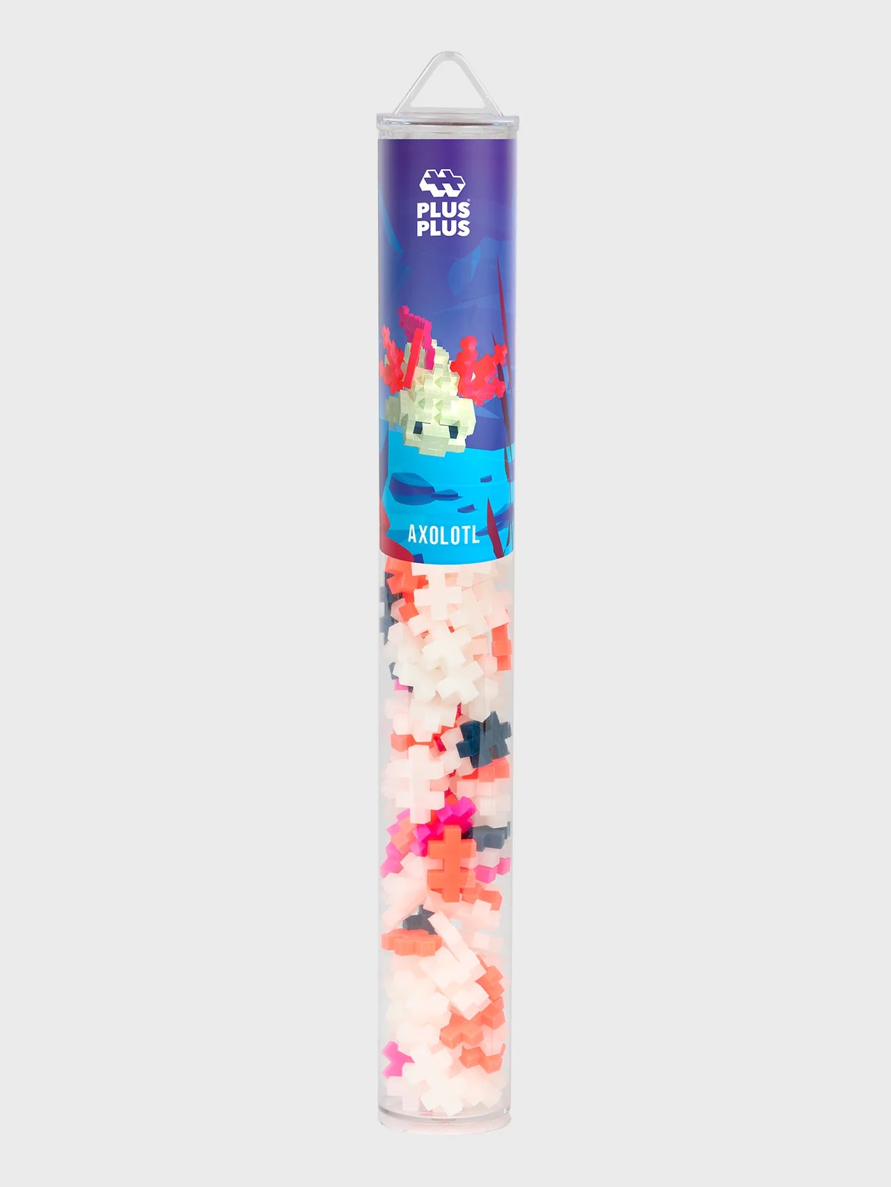 Plus-Plus | Educatief Speelgoed Bouwstenen Axolotl Glow in the Dark 100 Stuks
