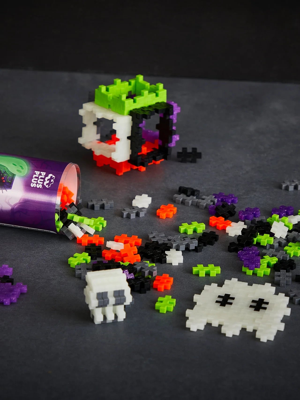 Plus-Plus | Educational Building Blocks Spooky Color Mix 100 Pieces