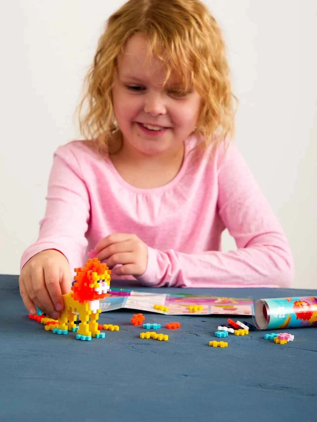 Plus-Plus | Educational Toy Building Bricks Lion 100 Pieces
