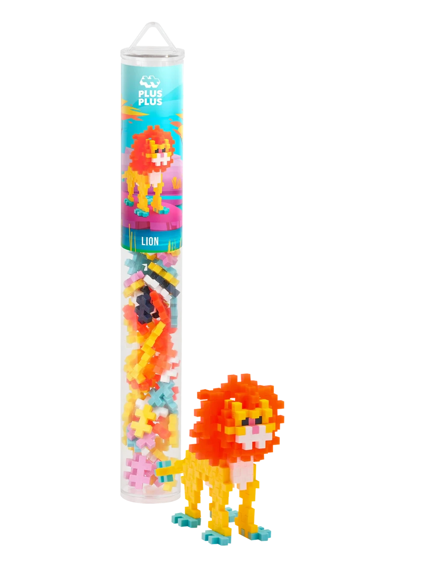 Plus-Plus | Educational Toy Building Bricks Lion 100 Pieces