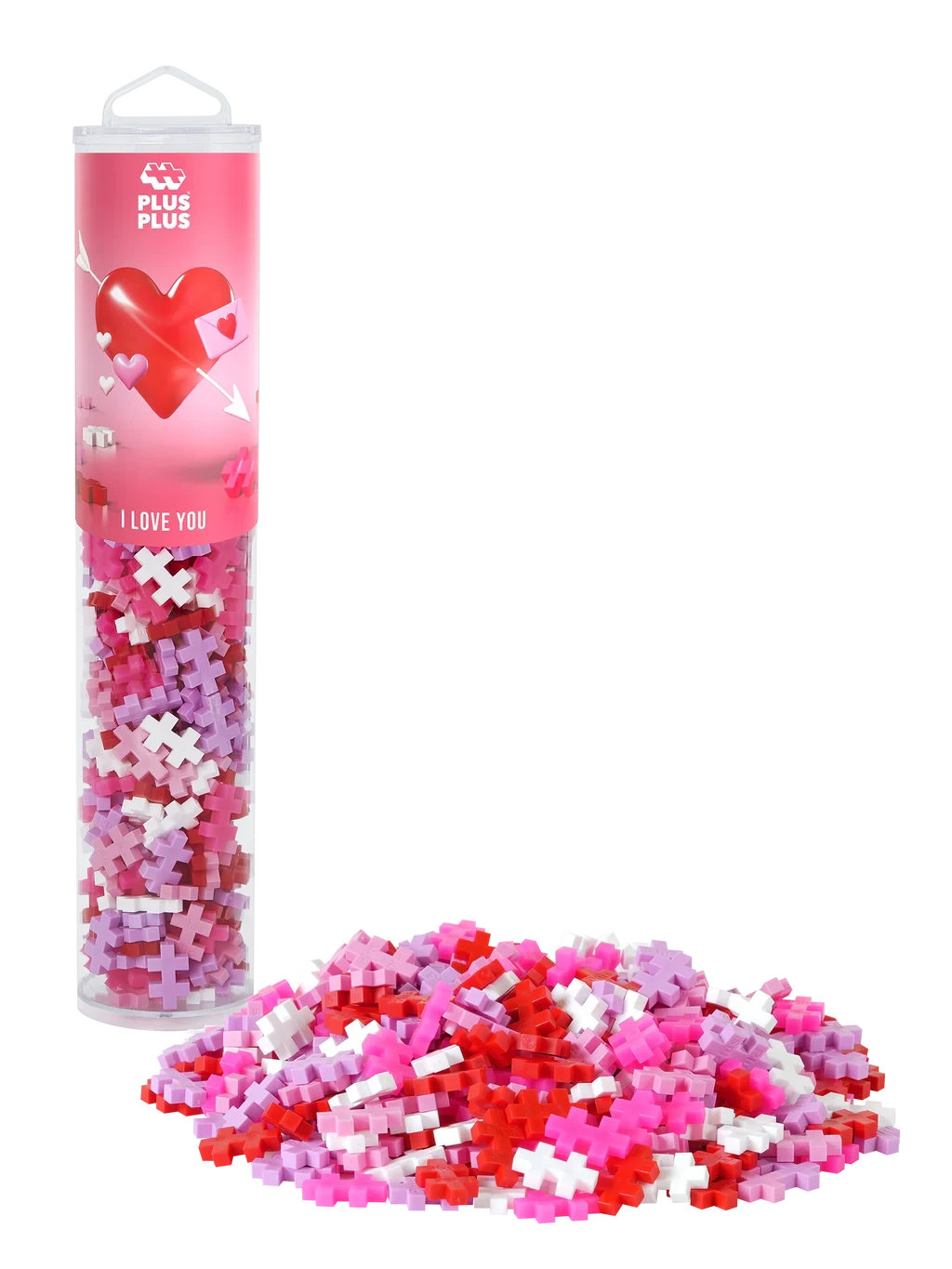 Plus-Plus | Educational Building Blocks I Love You Color Mix 240 Pieces