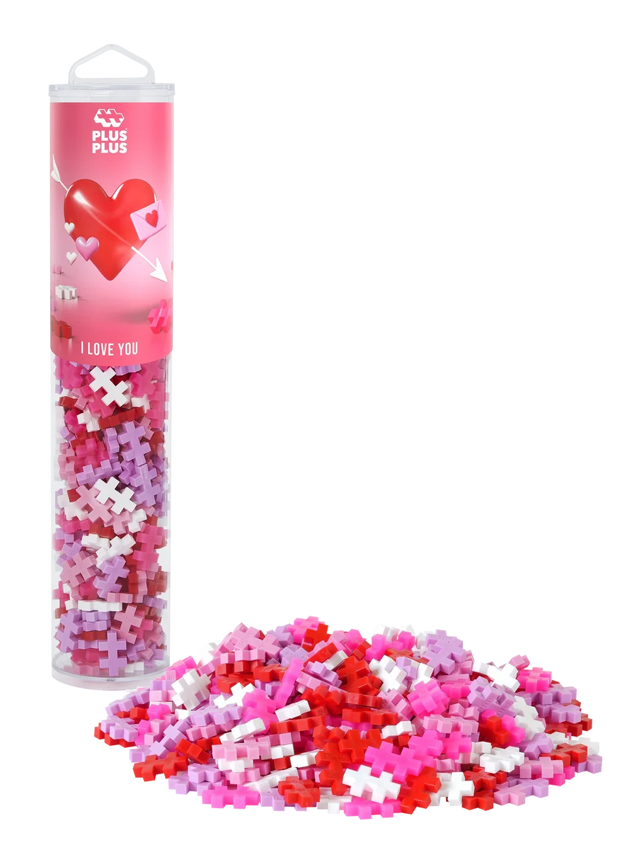 Plus-Plus | Educational Building Blocks I Love You Color Mix 240 Pieces