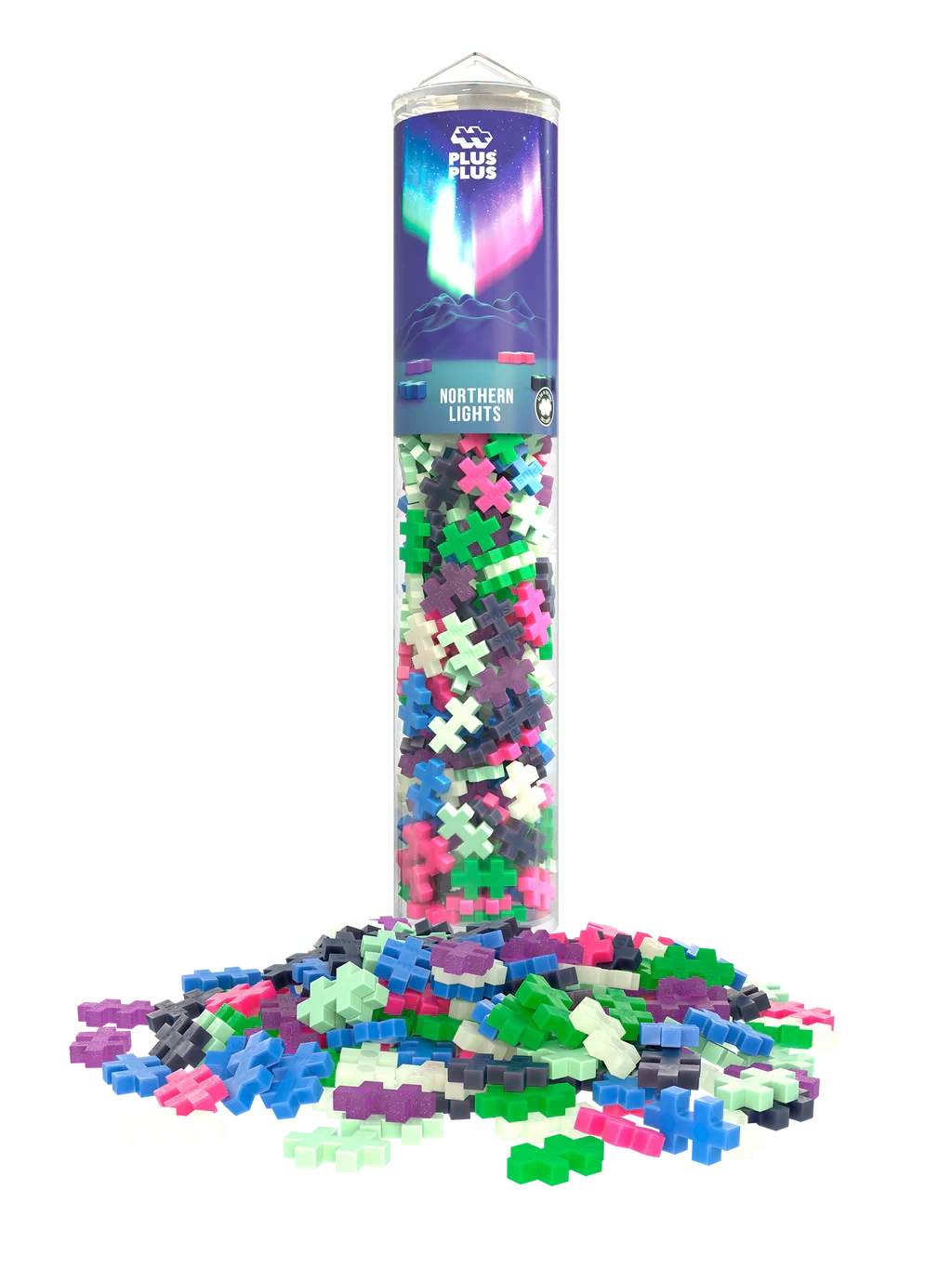 Plus-Plus | Educational Toy Building Blocks Northern Lights Color Mix 240 Pieces