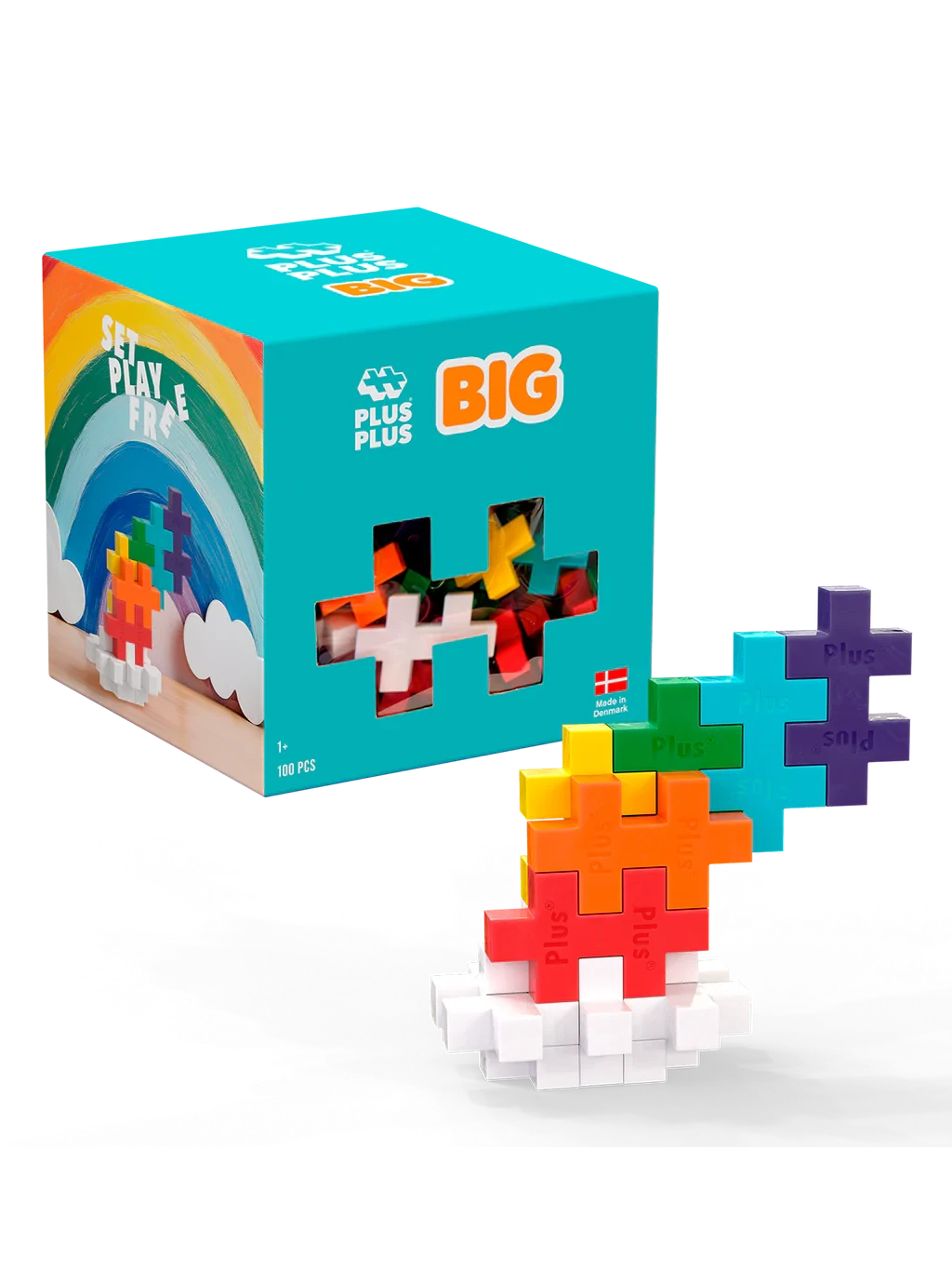 Plus-Plus | Educatief Speelgoed Big Bouwstukjes Rainbow 100-delig