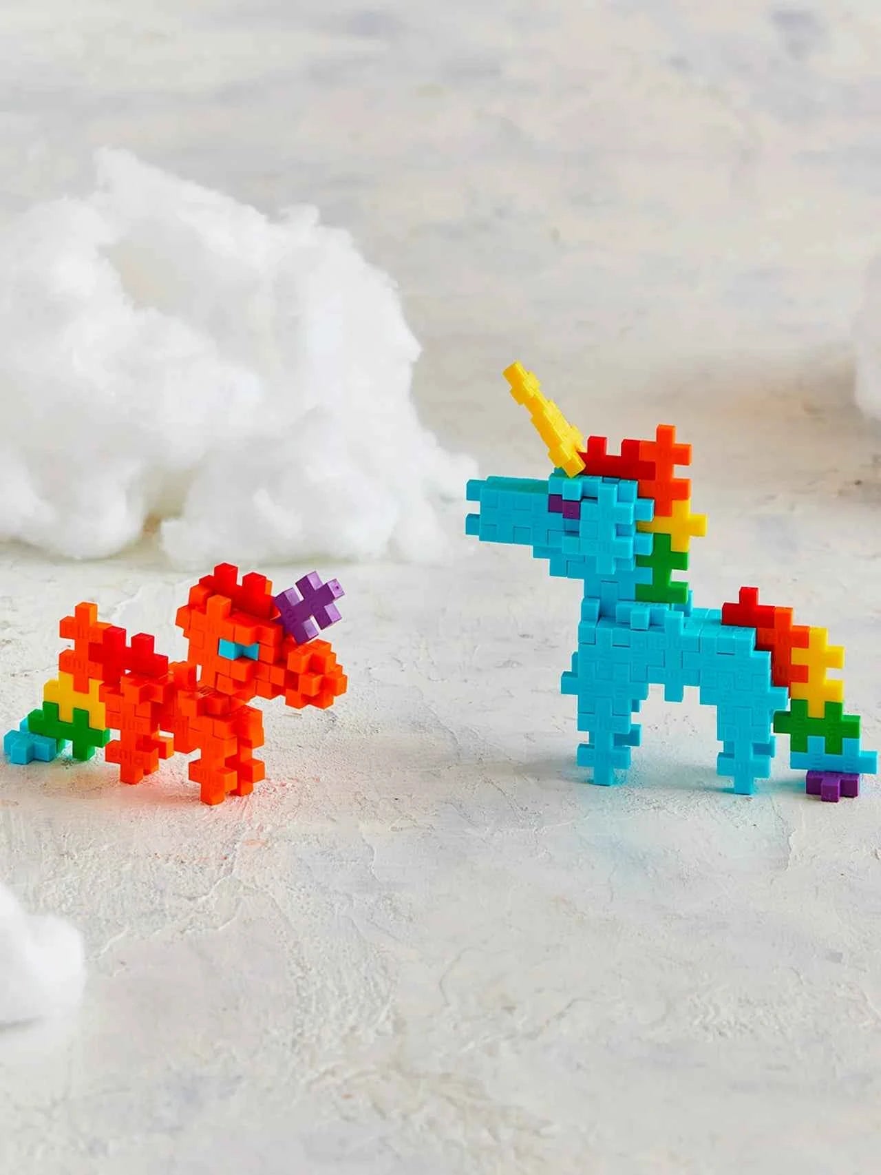 Plus-Plus | Educational Building Blocks Rainbow Unicorns 100 Pieces