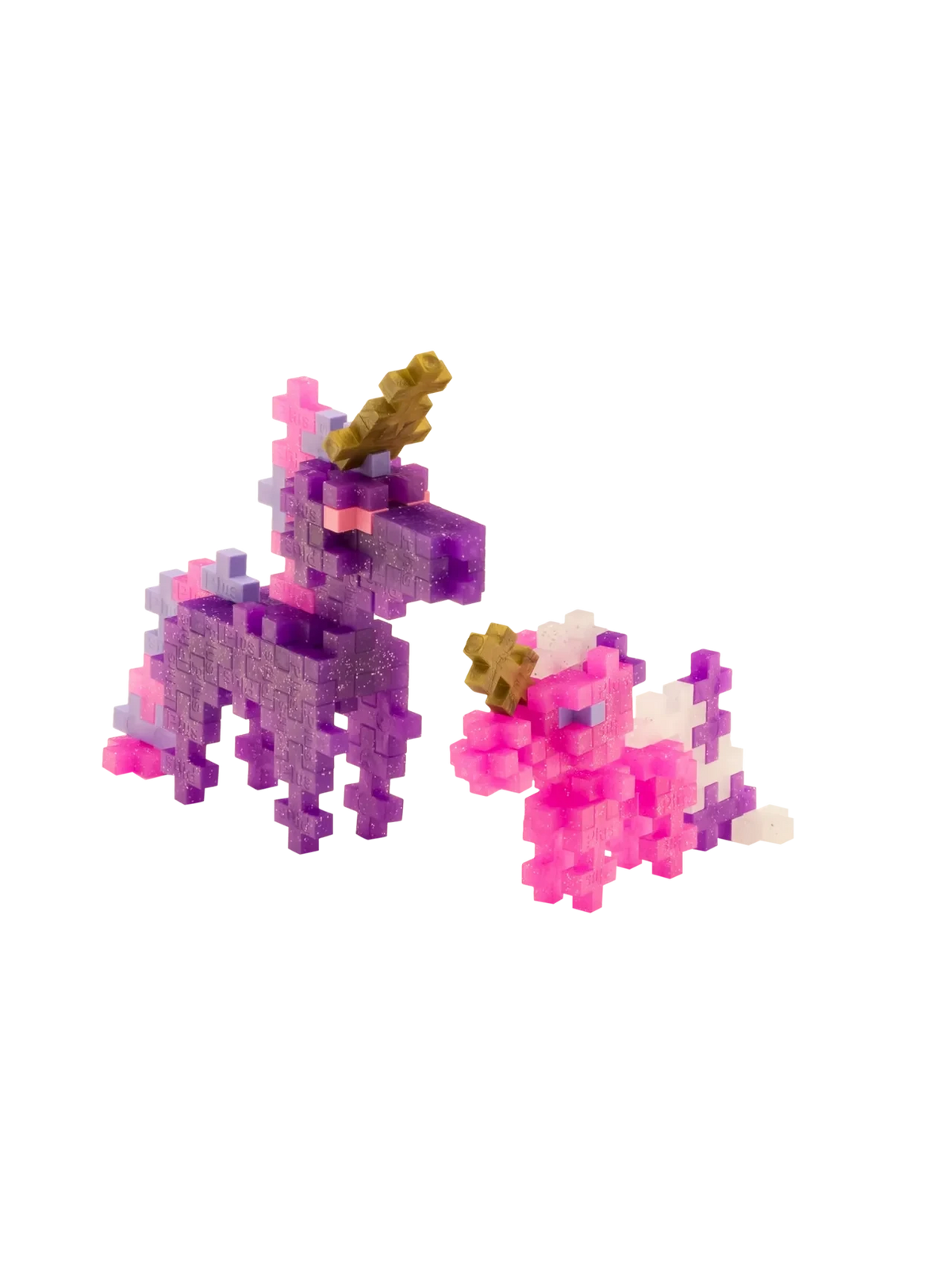 Plus-Plus | Educational Toy Building Bricks Glitter Unicorns 100 Pieces