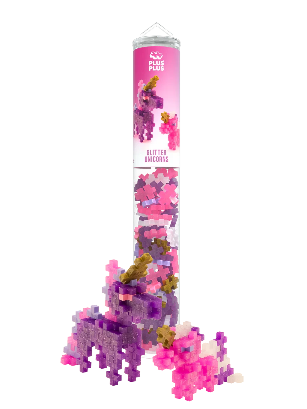 Plus-Plus | Educational Building Bricks Glitter Unicorns 100 Pieces