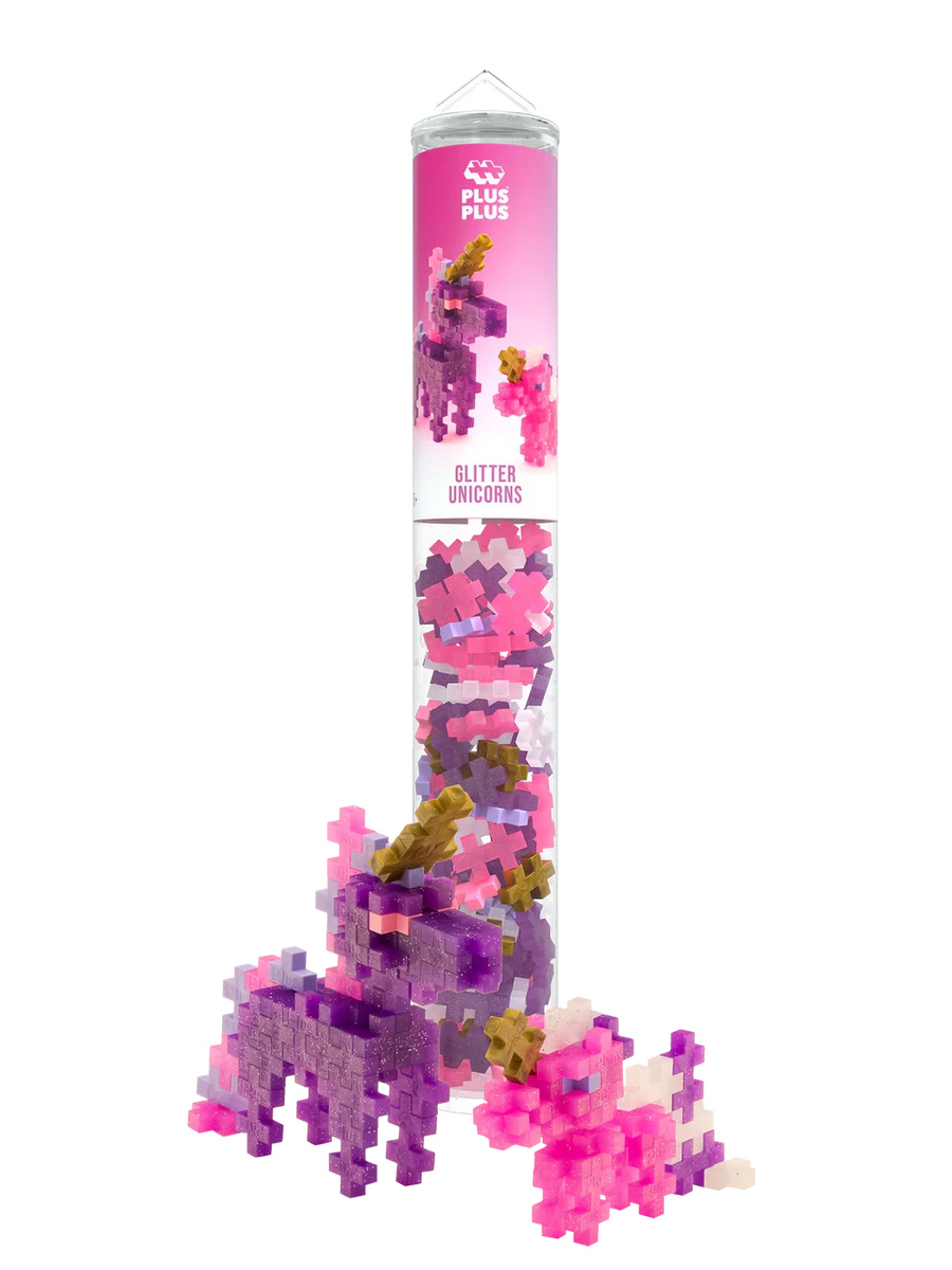 Plus-Plus | Educatief Speelgoed Bouwstenen Glitter Unicorns 100 Stuks